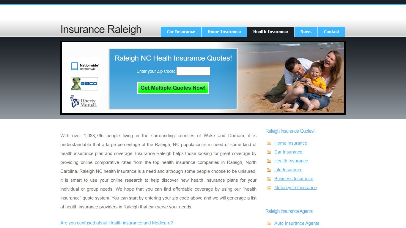 Health Insurance Raleigh NC - Health Insurance for all Raleigh North ...