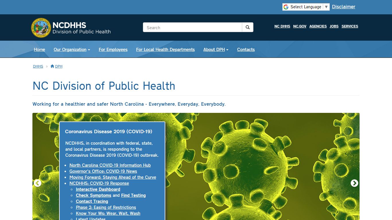 N.C. Division of Public Health - NCDHHS