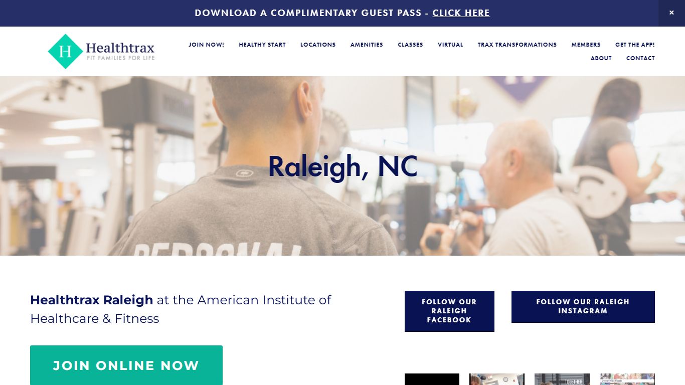 Raleigh NC Wellness Center | Fitness & Aquatics | Healthtrax